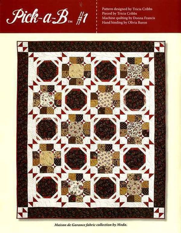 Turning Twenty Pick-a-B Quilt Pattern Book by Tricia Cribbs of Friendfolks - Dings & Dents