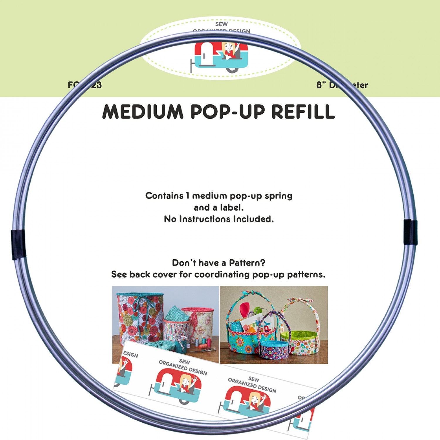 Medium 8-Inch Pop Up Refill by Joanne Hillestad for Sew Organized Design