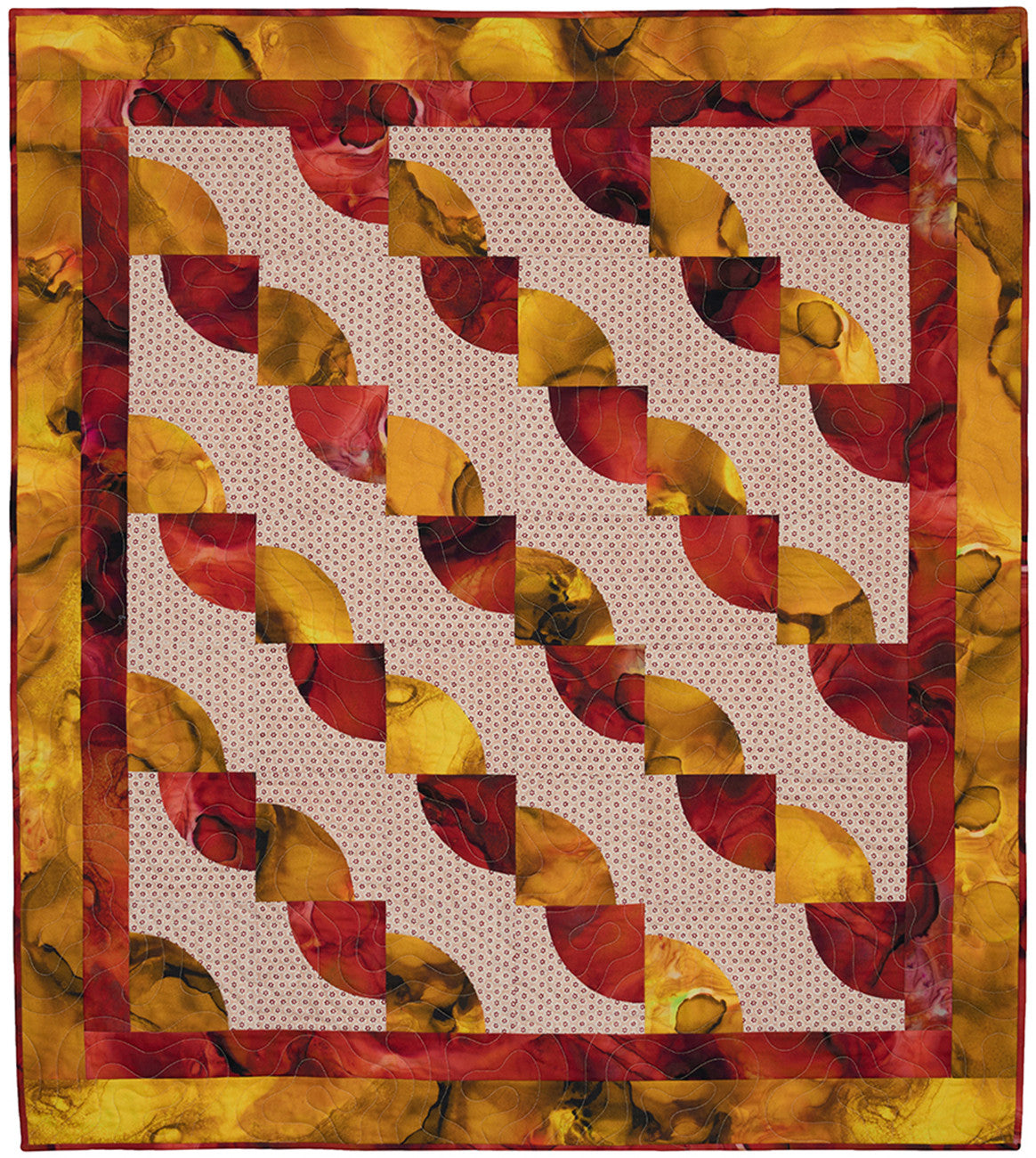 Curve Appeal with 3-Yard Quilts by Max Cox for Fabric Cafe