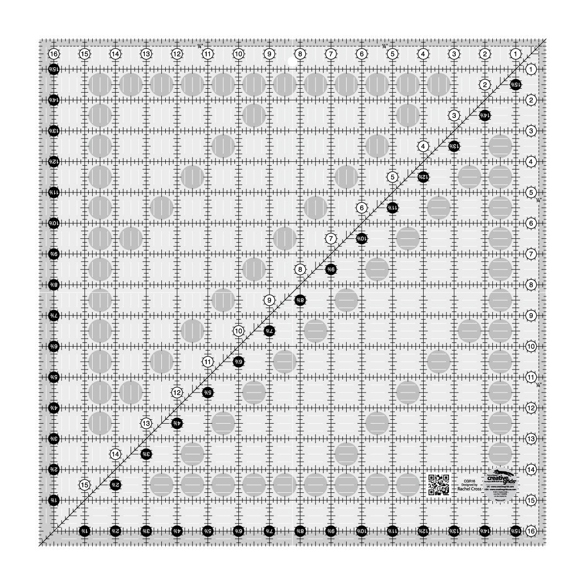 Creative Grids 16-1/2-Inch Square Quilt Ruler (CGR16)