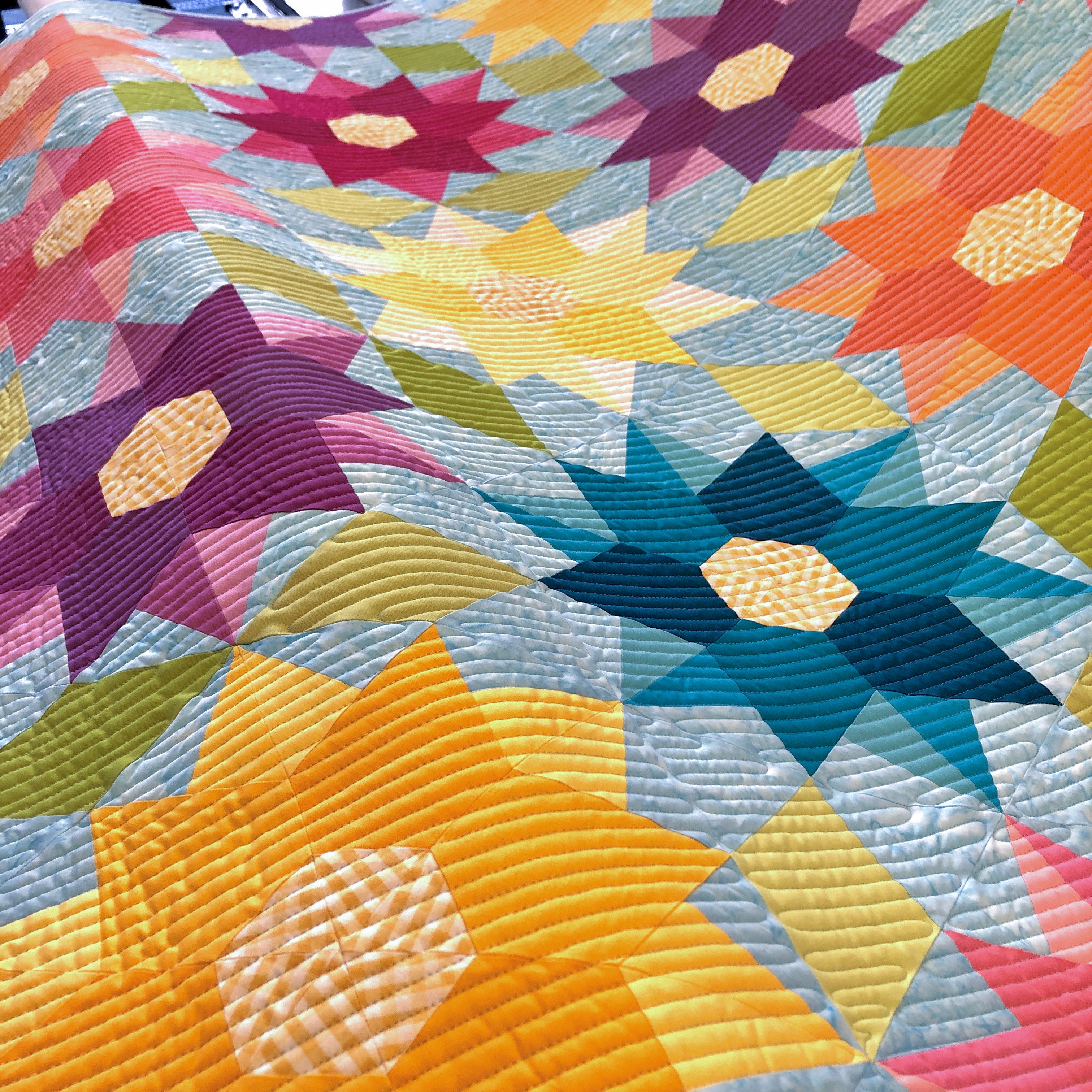 Dancing Dahlias Quilt Pattern by Krista Moser for The Quilted Life