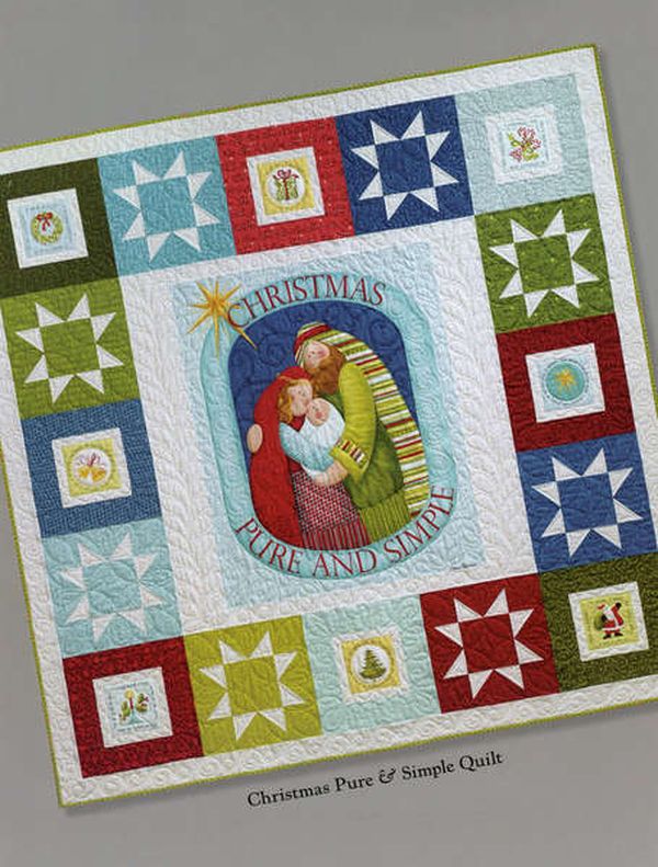 Christmas Pure And Simple Quilt Pattern Book by Nancy Halvorsen of Art to Heart - Dings & Dents
