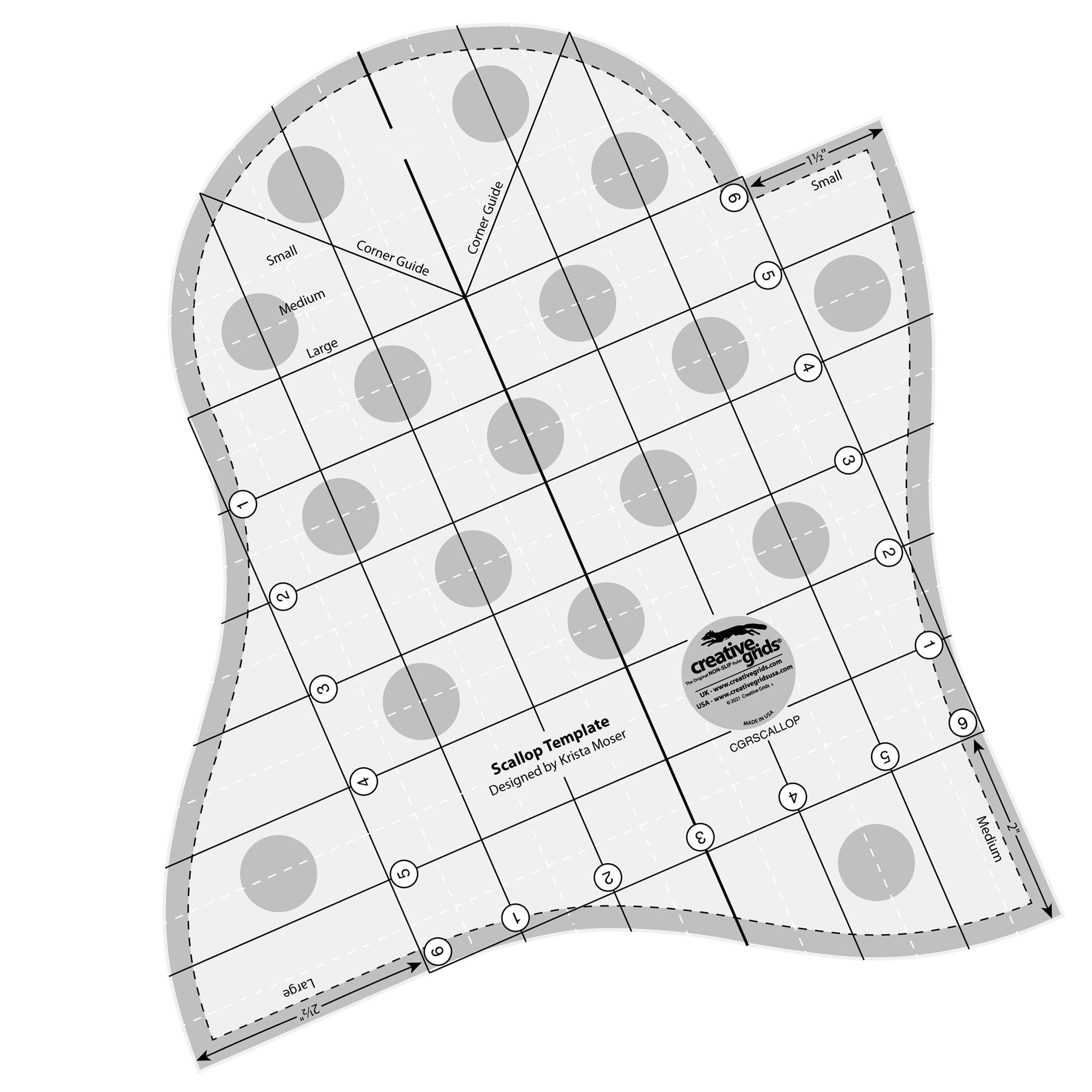 Creative Grids Scallop Template (CGRSCALLOP)