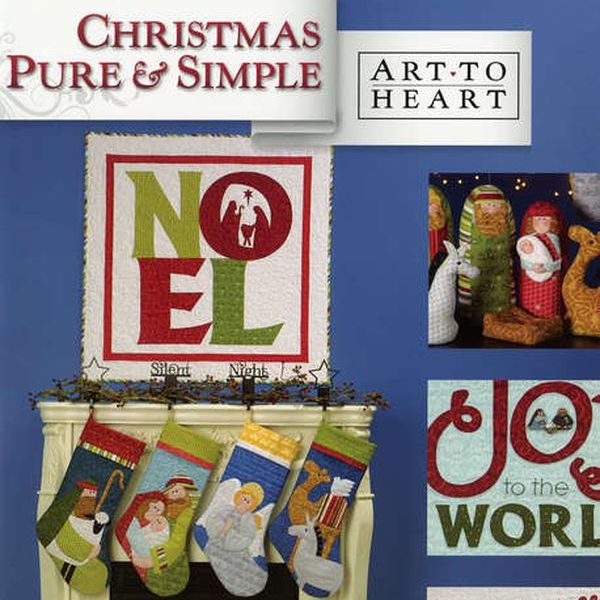 Christmas Pure And Simple Quilt Pattern Book by Nancy Halvorsen of Art to Heart - Dings & Dents
