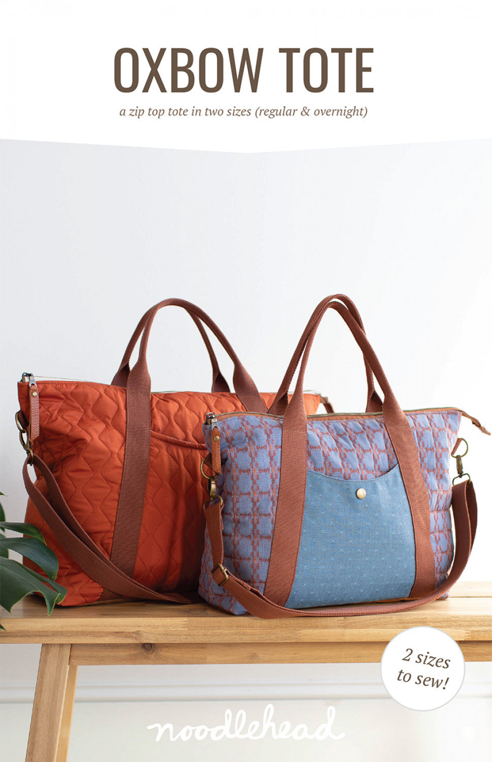 Oxbow Tote Bag Sewing Pattern by Anna Graham for Noodlehead