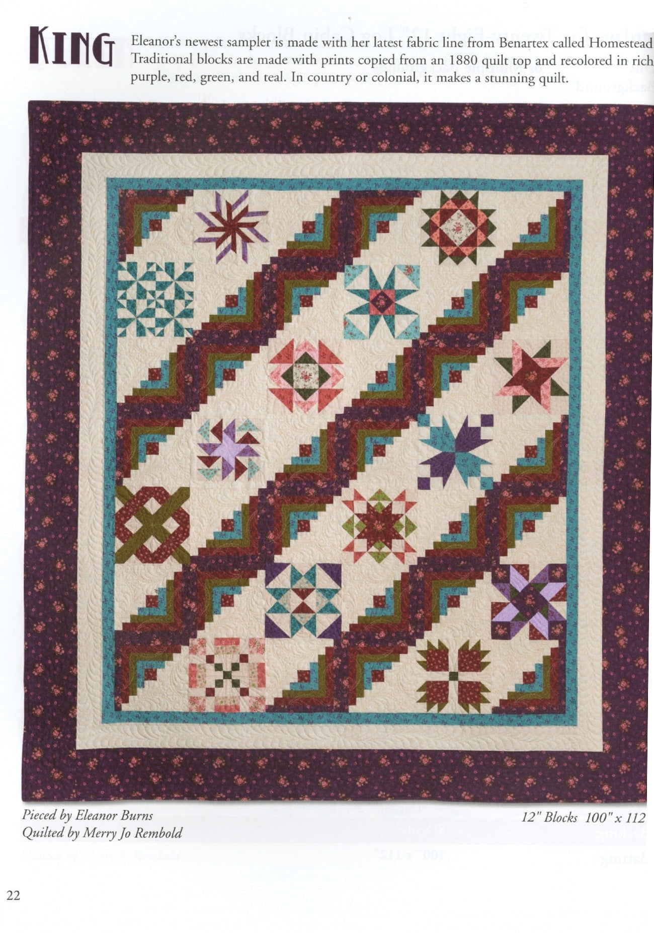 Forty Fabulous Years Quilt Pattern Book by Eleanor Burns for Quilt In A Day - Dings & Dents