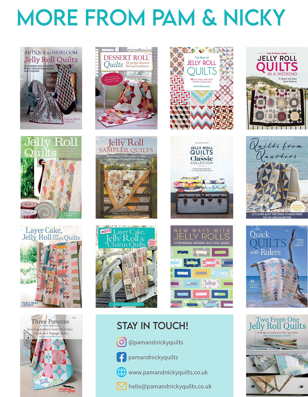 Bedazzled Pattern Booklet by Pam and Nicky Lintott for Quilt Room