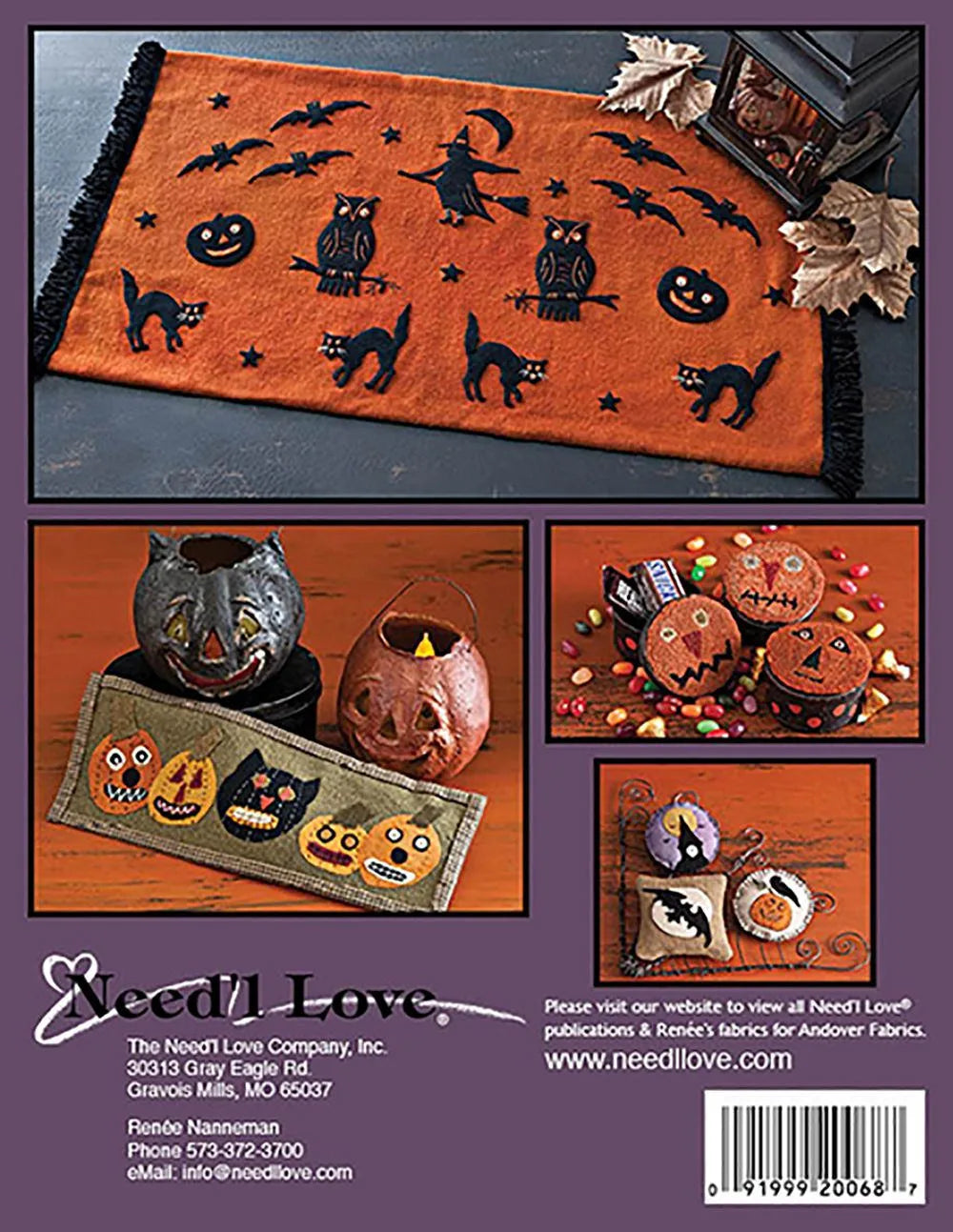 Bewitched Threads Quilt Pattern Book by Renee Nanneman for Need'l Love - Dings & Dents