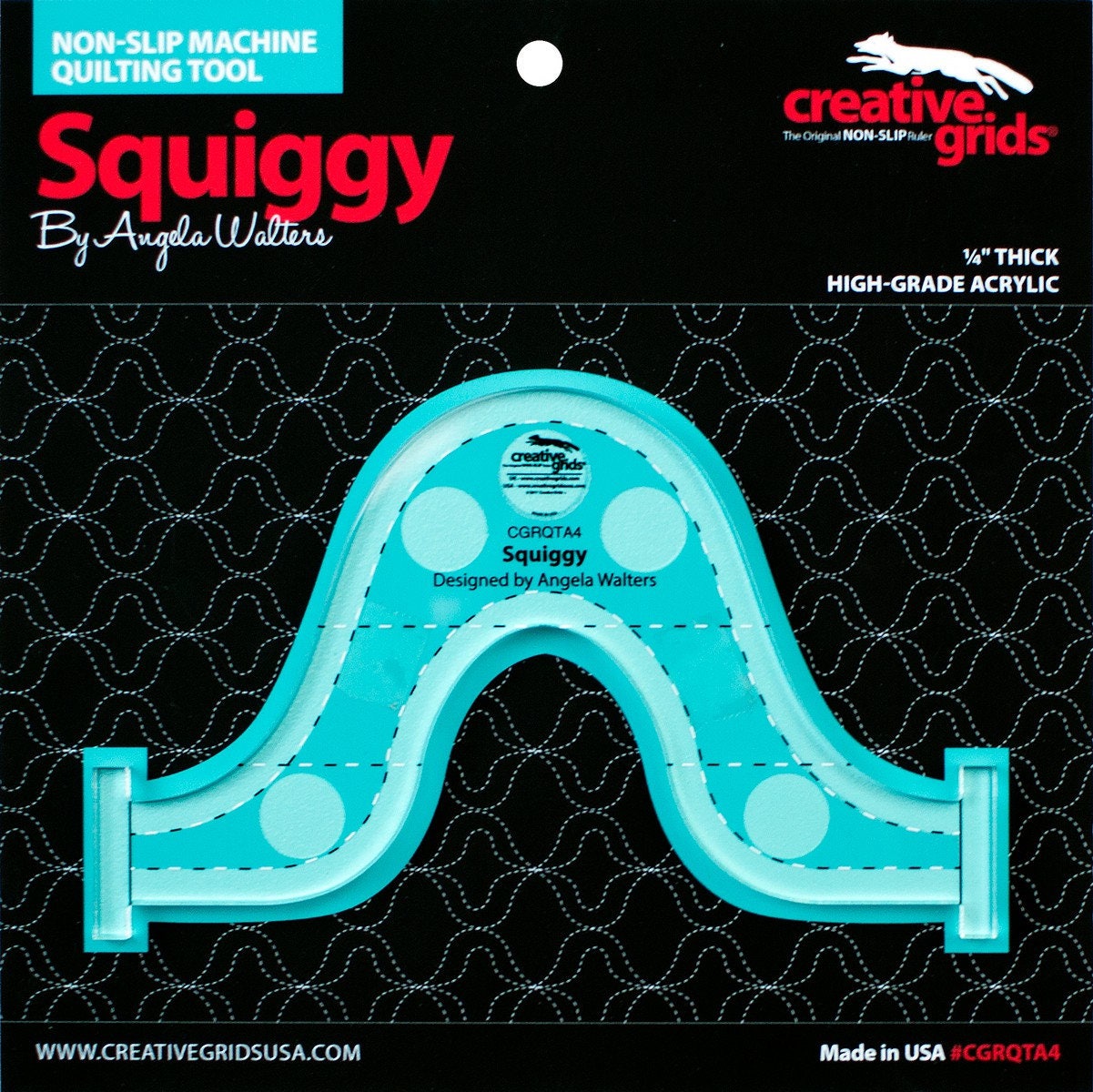 Creative Grids Machine Quilting Tool - Squiggy (CGRQTA4)
