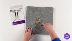 Video of The Gypsy Quilter Wool Mat Cleaning Tool.