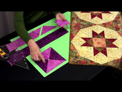 Creative Grids 90 Degree Quarter-Square Triangle CGRT90 by Rachel Cross, the official CreativeGridsUSA demonstration video.
