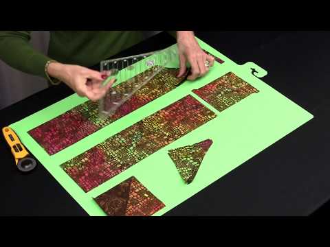 Creative Grids 45 Degree Half-Square 8 1/2 Inch Triangle CGRT45 by Rachel Cross, the official CreativeGridsUSA demonstration video.