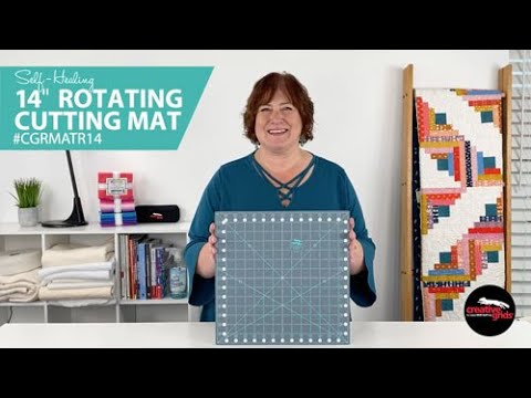 Creative Grids Self-Healing Rotating Rotary Cutting Mat CGRMATR14, the official CreativeGridsUSA demonstration video.