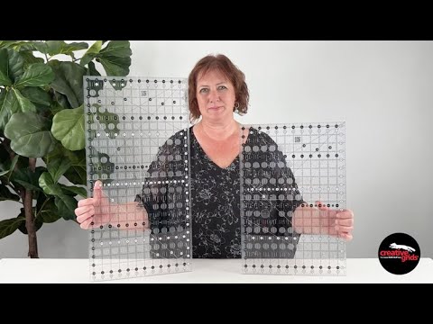 The Big Easy & Junior Rectangle Rulers - #CGR1224 #CGR1218, the official CreativeGridsUSA video for the 12-1/2 x 18-1/2 inch CGR1218.