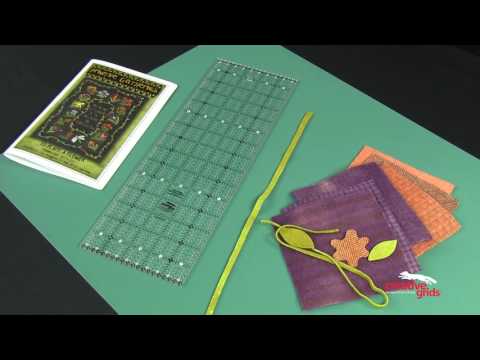 Official CreativeGridsUSA video for the Charming Itty-Bitty Eights 5 x 15 inch ruler CGRPRG3.