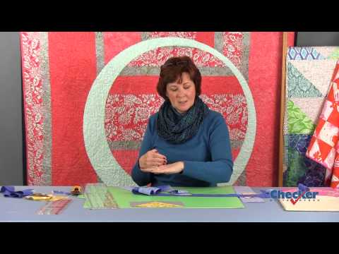 Creative Grids Quick Trim and Circle XL 4 1/2 x 24 1/2 inch ruler CGRMT5 by Karen Montgomery and Rachel Cross, the official CreativeGridsUSA demonstration video.