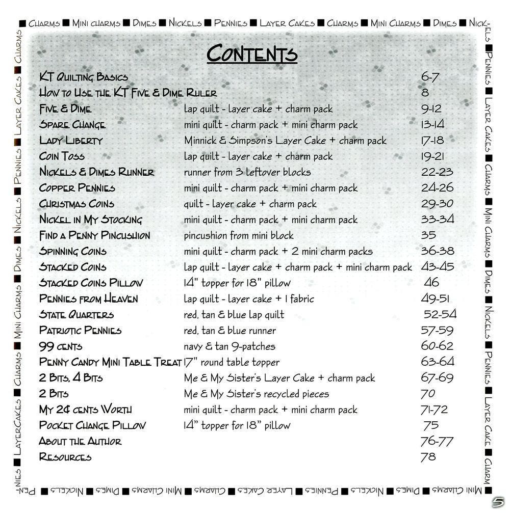 Loose Change Quilt Pattern Book by Lynne Hagmeier for Kansas Troubles Quilters