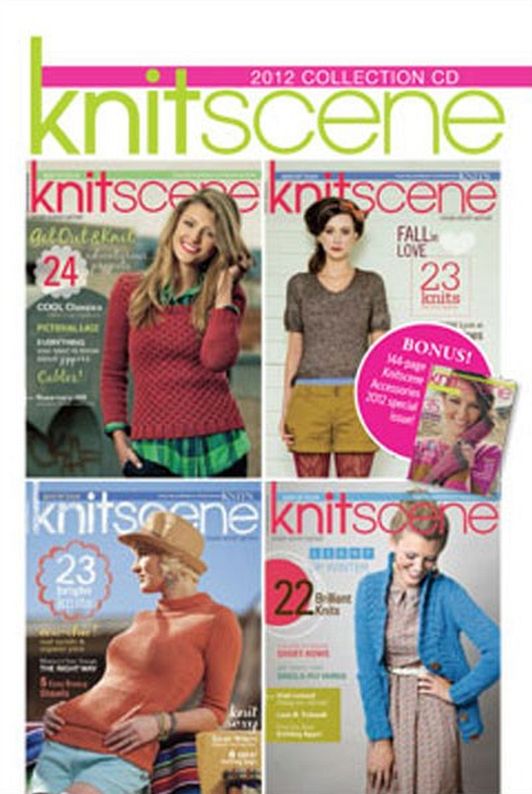 Knitscene Magazine 2012 Collection Issues Digitized on CD
