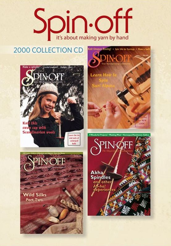 Spin-Off Magazine (Making Yarn By Hand) 2000 Collection Issues Digitized on CD