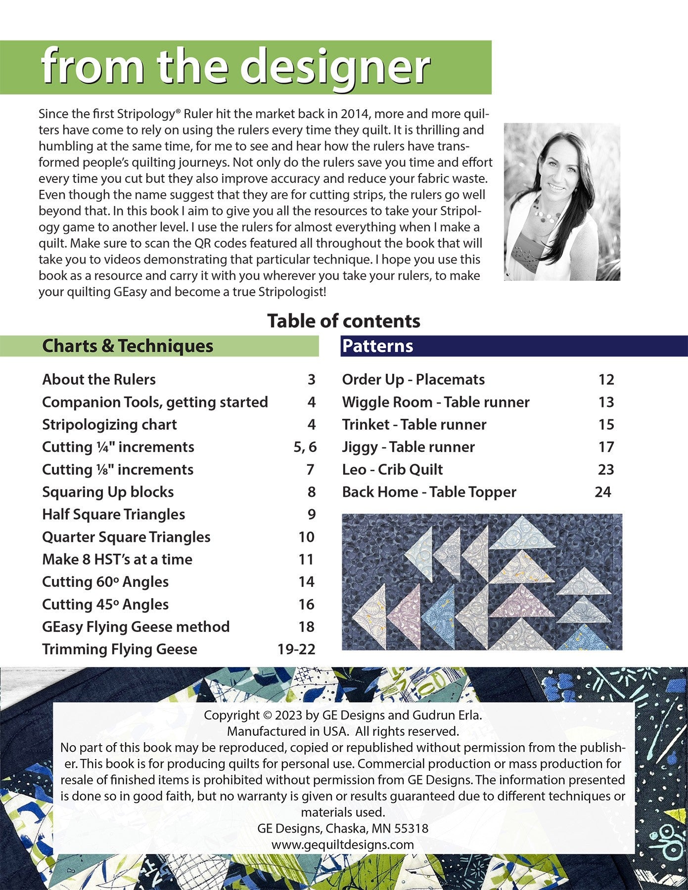 Master Your Stripology Rulers Book by Gudrun Erla of G.E. Designs