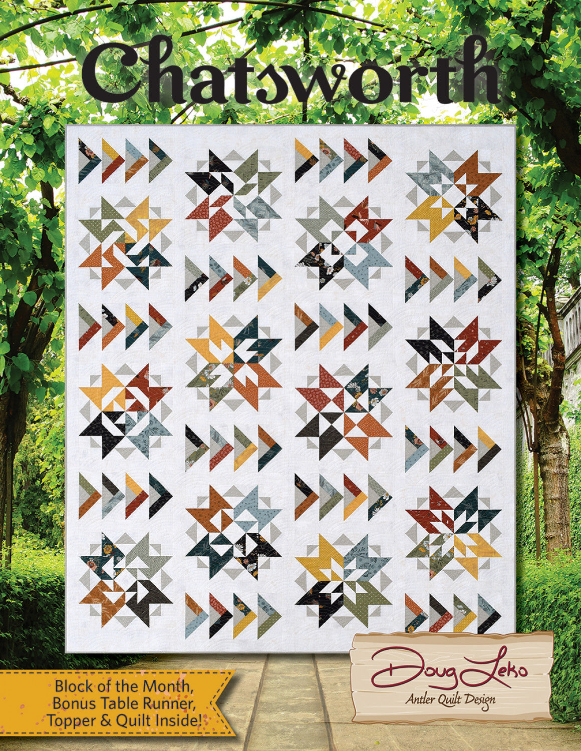 Chatsworth Quilt Pattern Book by Doug Leko of Antler Quilt Designs