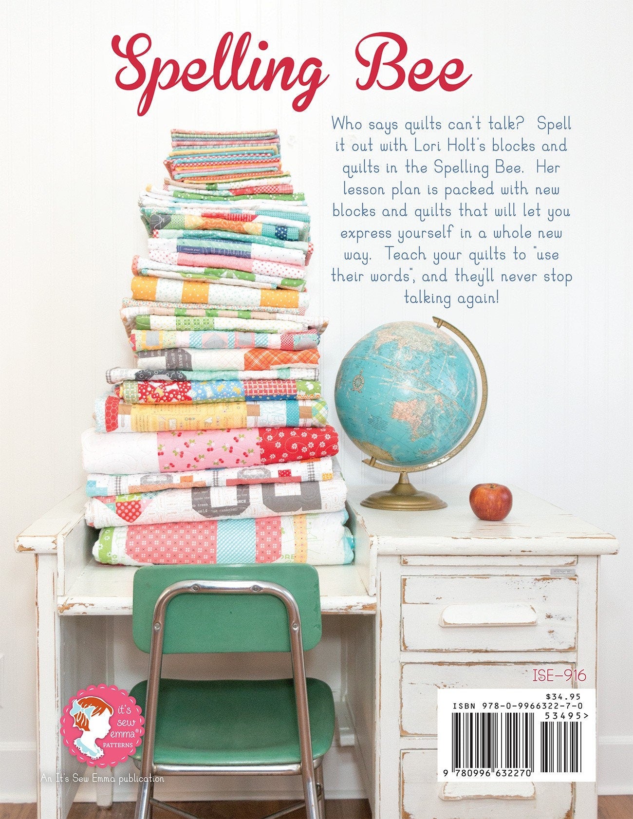 Spelling Bee Quilt Pattern Book by Lori Holt for It's Sew Emma