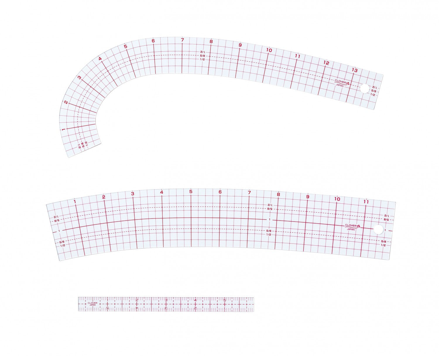 Curve Ruler 3-Piece Set for Garrment Design and Sewing by Clover
