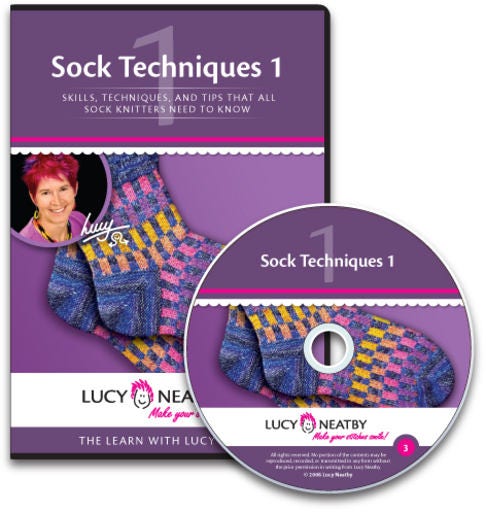 Knitting Sock Techniques 1 Video on DVD with Lucy Neatby of Tradewind Knitwear Designs