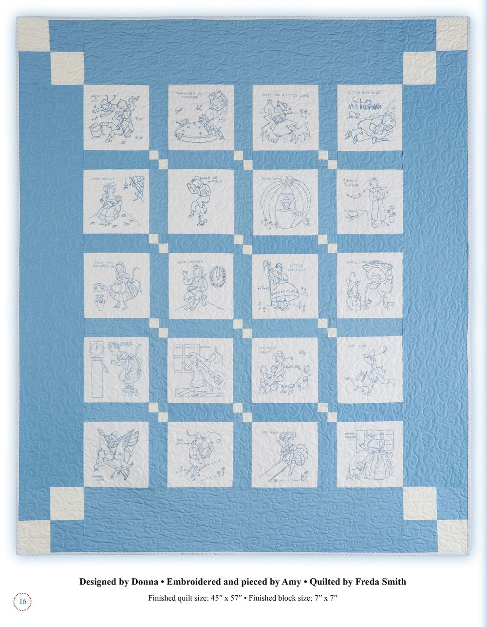 Stitches In Rhyme Quilt Pattern Book by Donna Di Natale for Kansas City Star Quilts