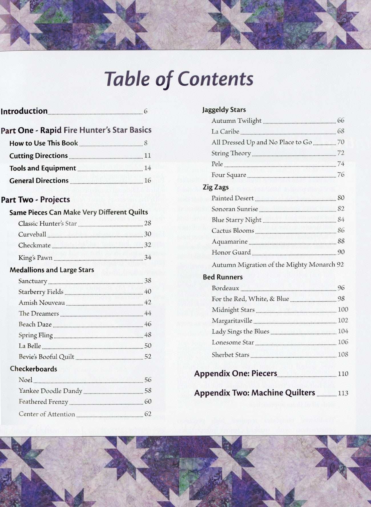 Hunter's Star Hidden Treasures Quilt Book by Deb Tucker for Studio 180 Design