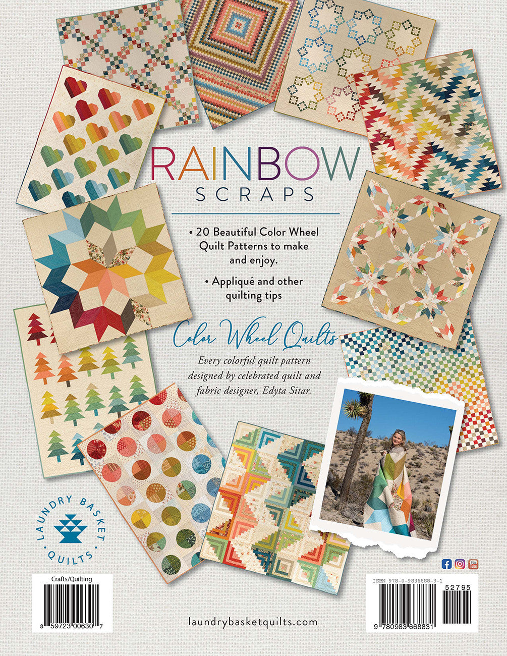 Rainbow Scraps Quilt Book by Edyta Sitar of Laundry Basket Quilts
