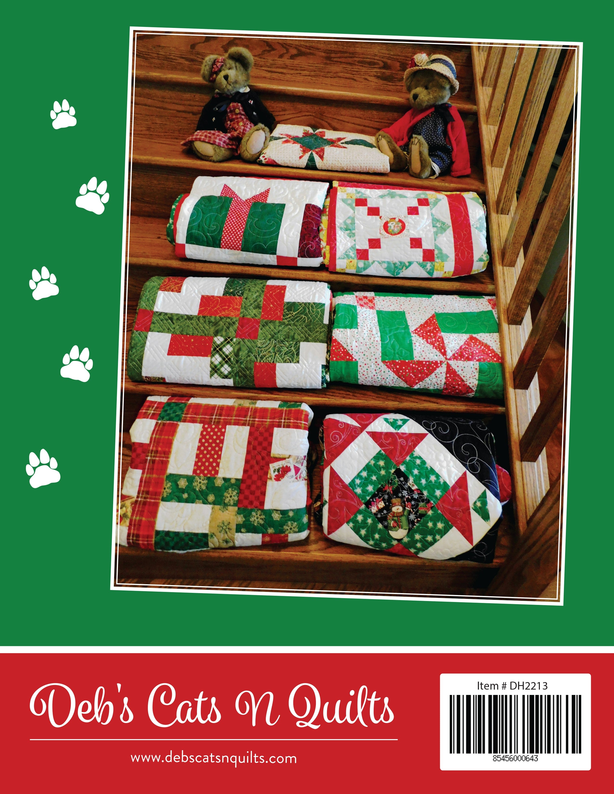 Quilted Occasions Quilt Pattern Book by Deb Heatherly of Deb's Cats N Quilts