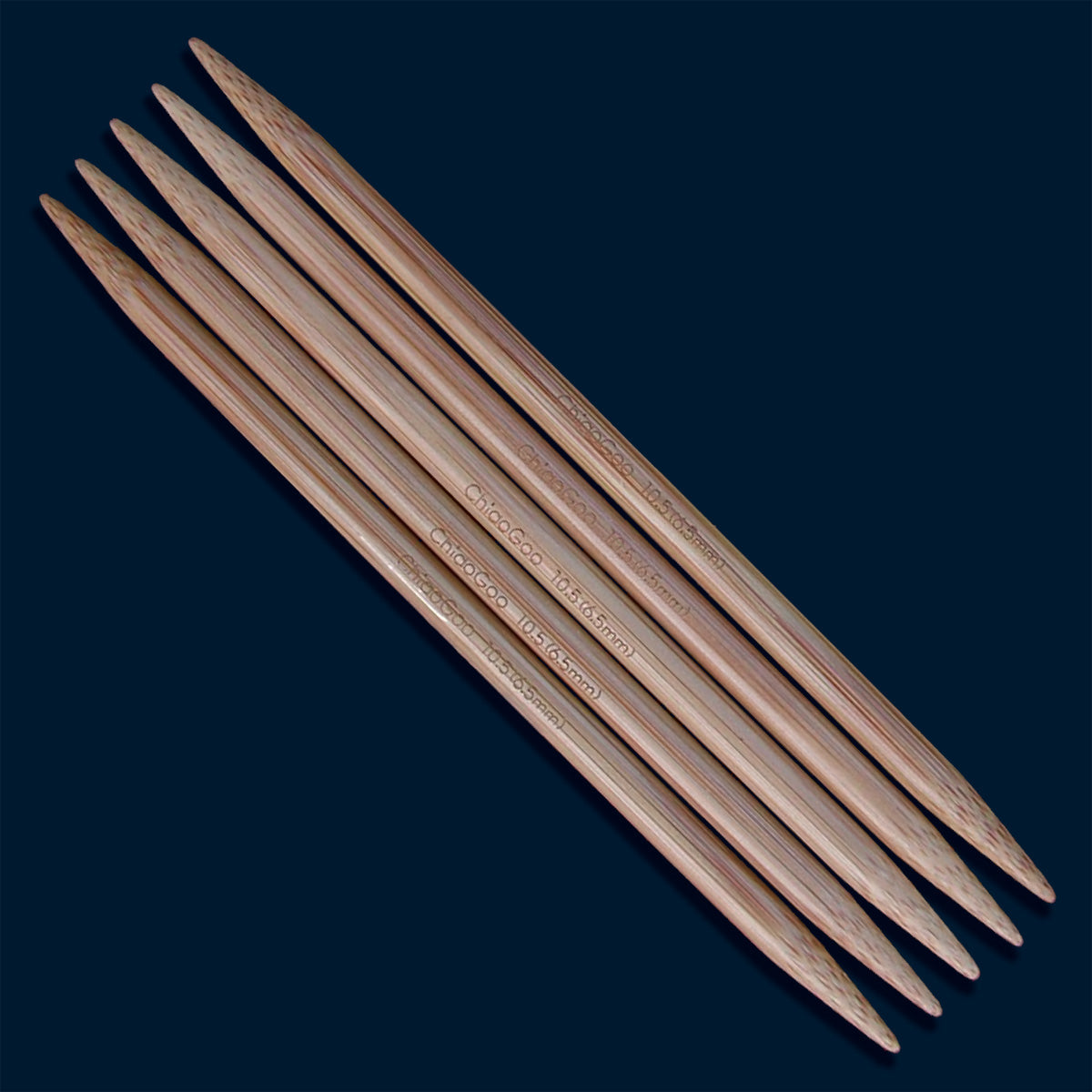 ChiaoGoo (6 Inch / US Sizes 1 - 15) Bamboo Double Point Knitting Needles