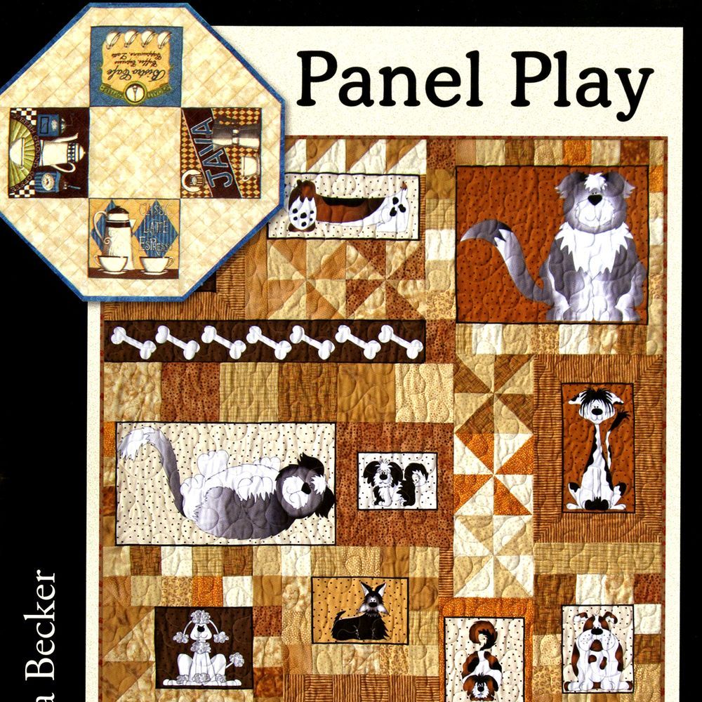 Panel Play Quilt Pattern Book by Barbara Becker of Cozy Quilt Designs