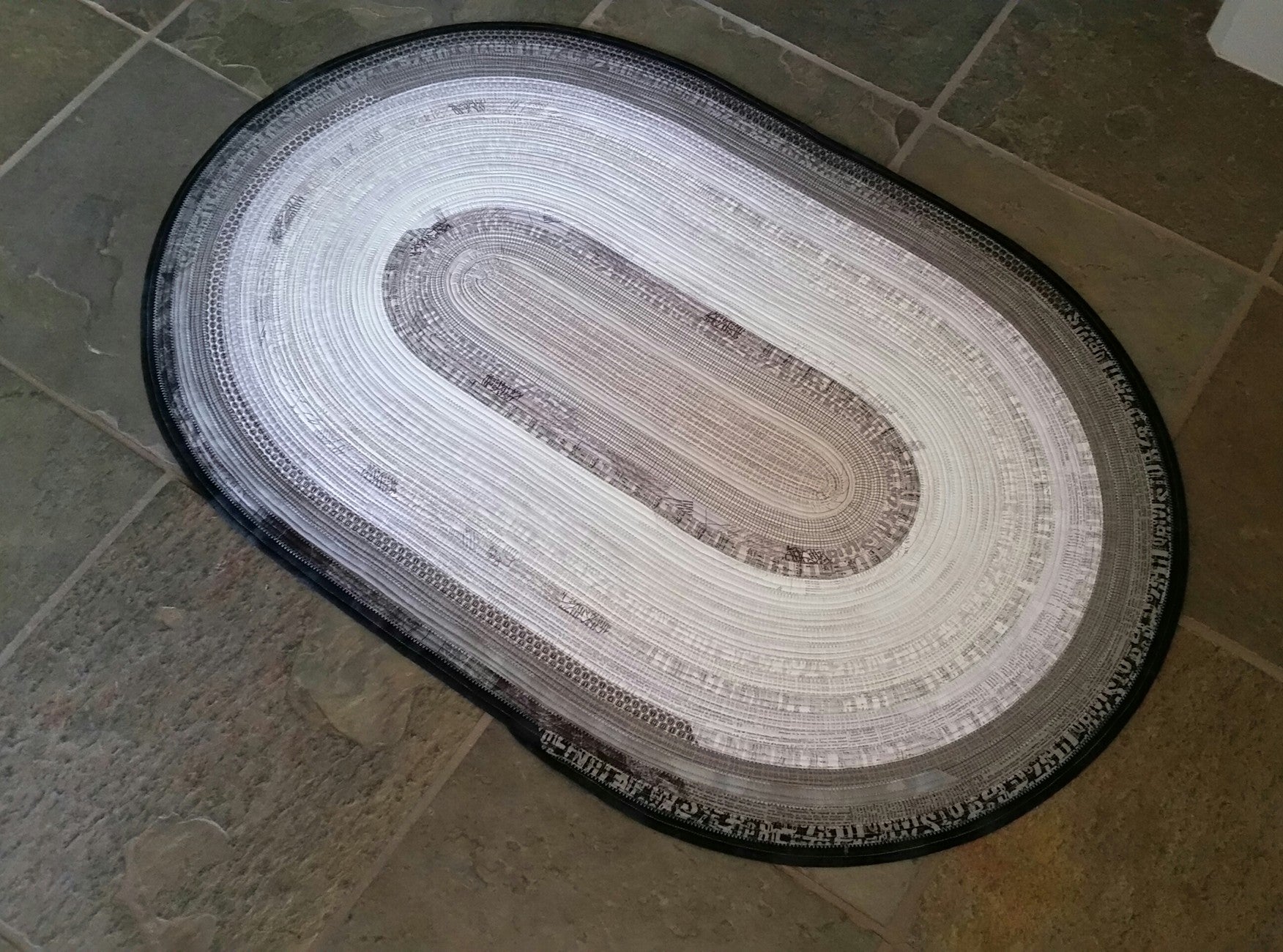 Jelly Roll Rug Oval 30-Inch x 44-Inch and More Sewing Pattern by Roma Lambson of RJ Designs