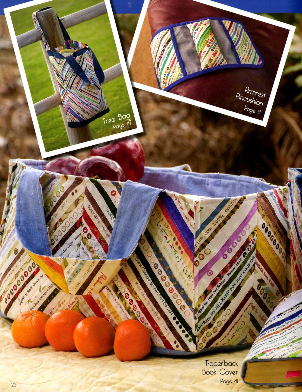 Save The Selvages Quilt Pattern Book by Sandy Thompson of Cozy Quilt Designs