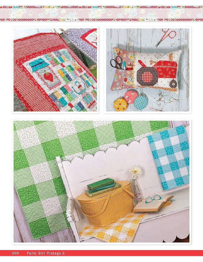Farm Girl Vintage 2 Quilt Pattern Book by Lori Holt for It's Sew Emma