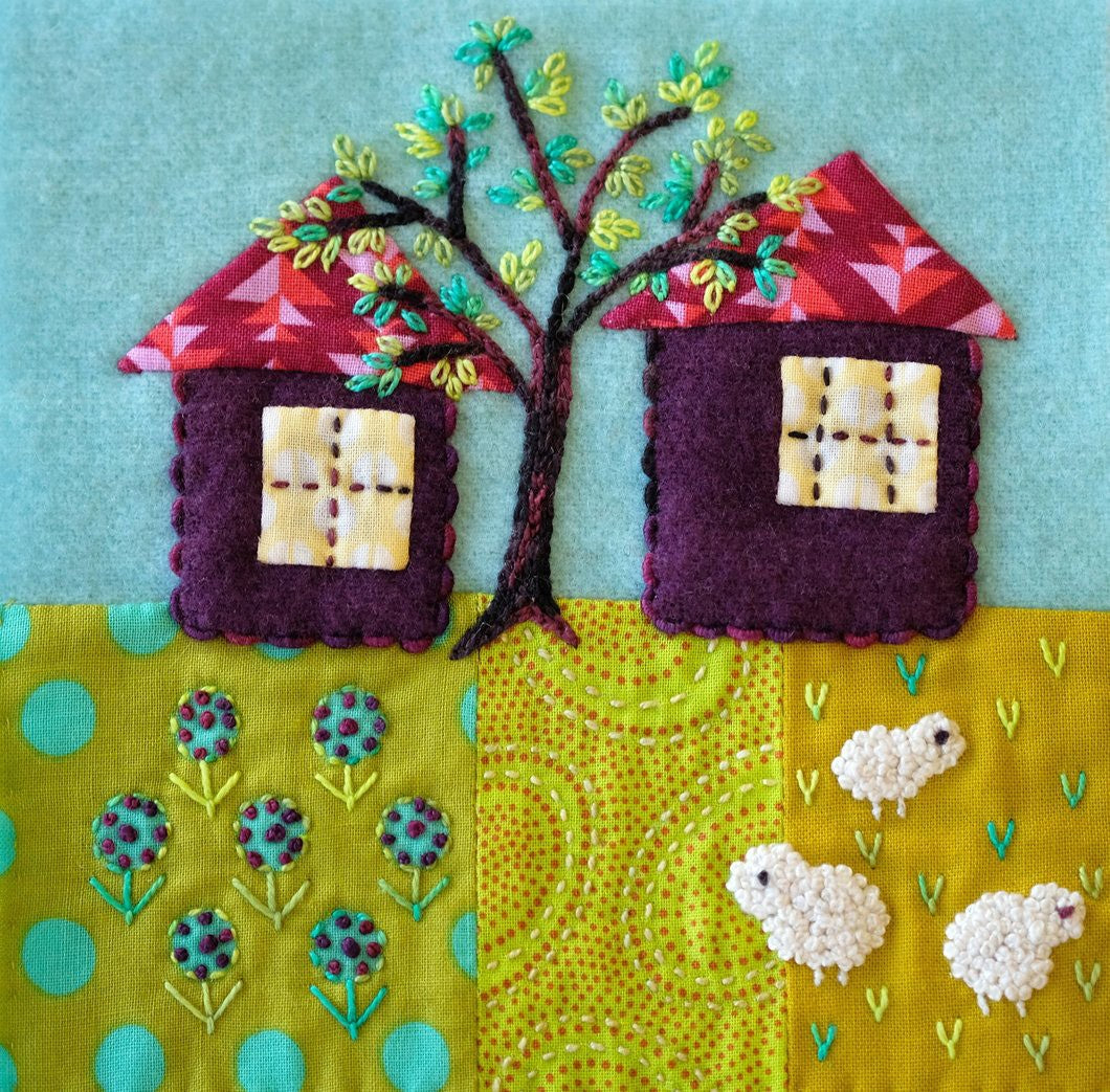 Homegrown - Applique, Embroidery, and Quilt Pattern Book by Sue Spargo of Folk Art Quilts