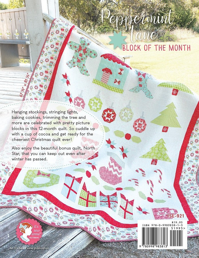 Peppermint Lane Quilt Pattern Book by Kimberly Jolly for It's Sew Emma - Dings & Dents