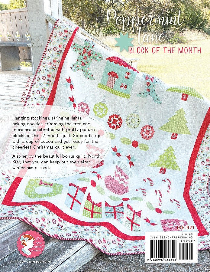Peppermint Lane Quilt Pattern Book by Kimberly Jolly for It's Sew Emma