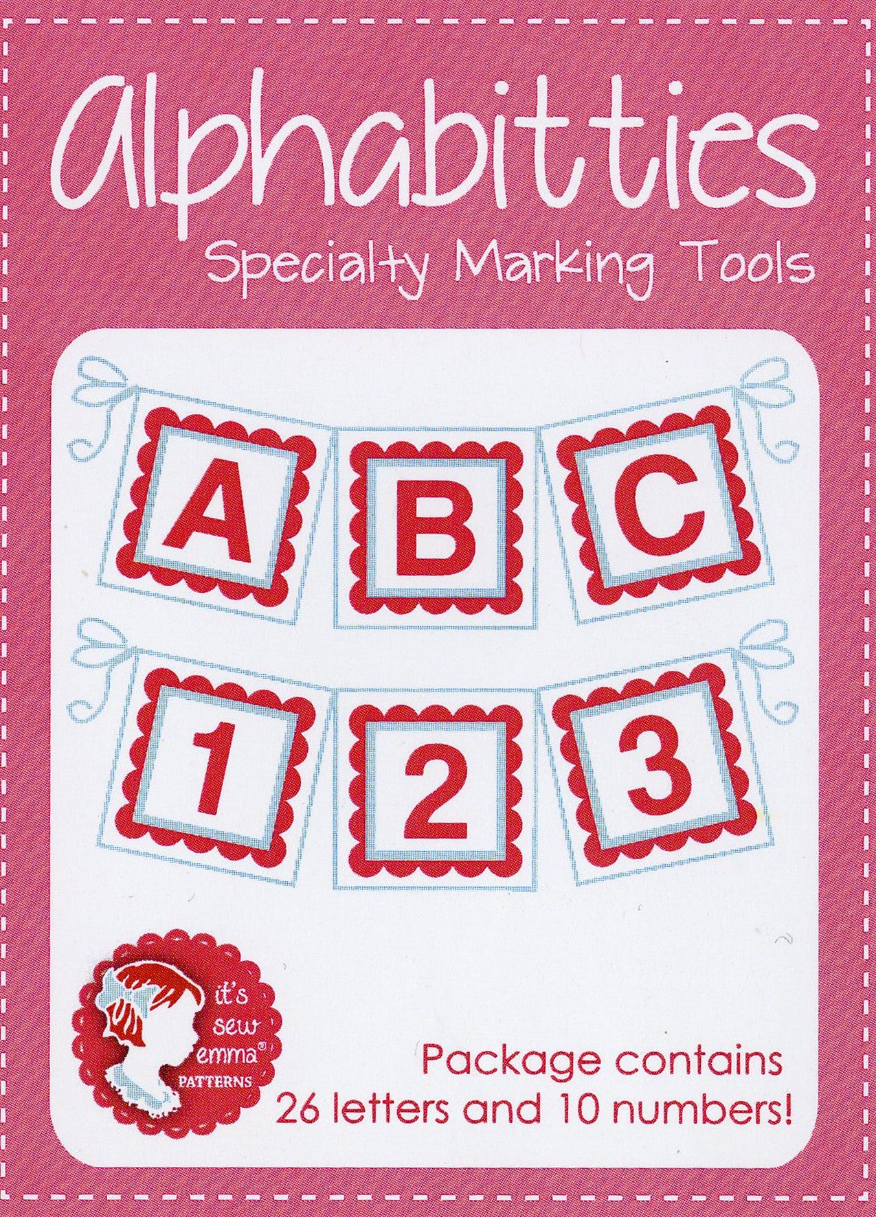 Pink Alphabitties Specialty Marking Tools by It's Sew Emma