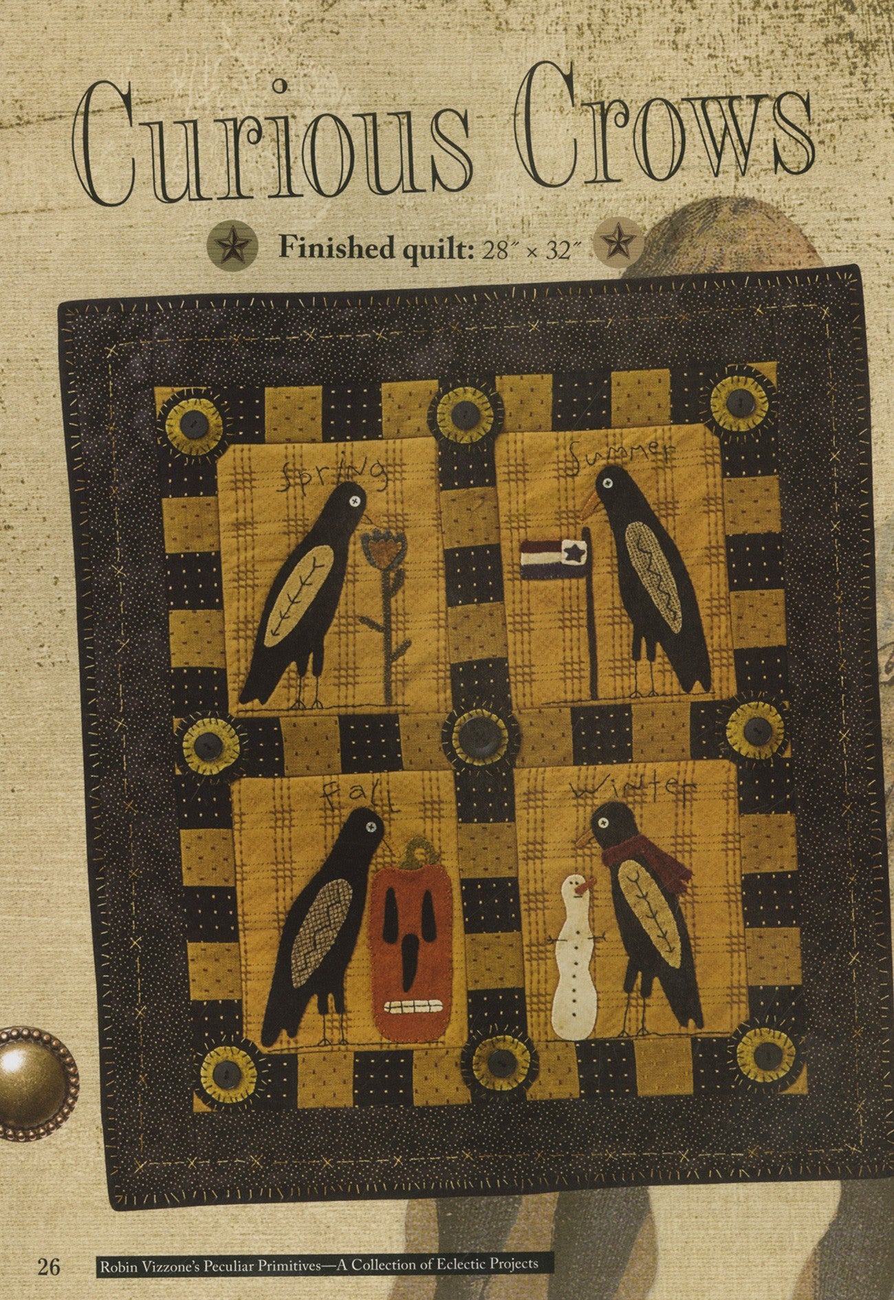 Robin Vizzone's Peculiar Primitives: A Collection of Eclectic Projects for Kansas City Star Quilts