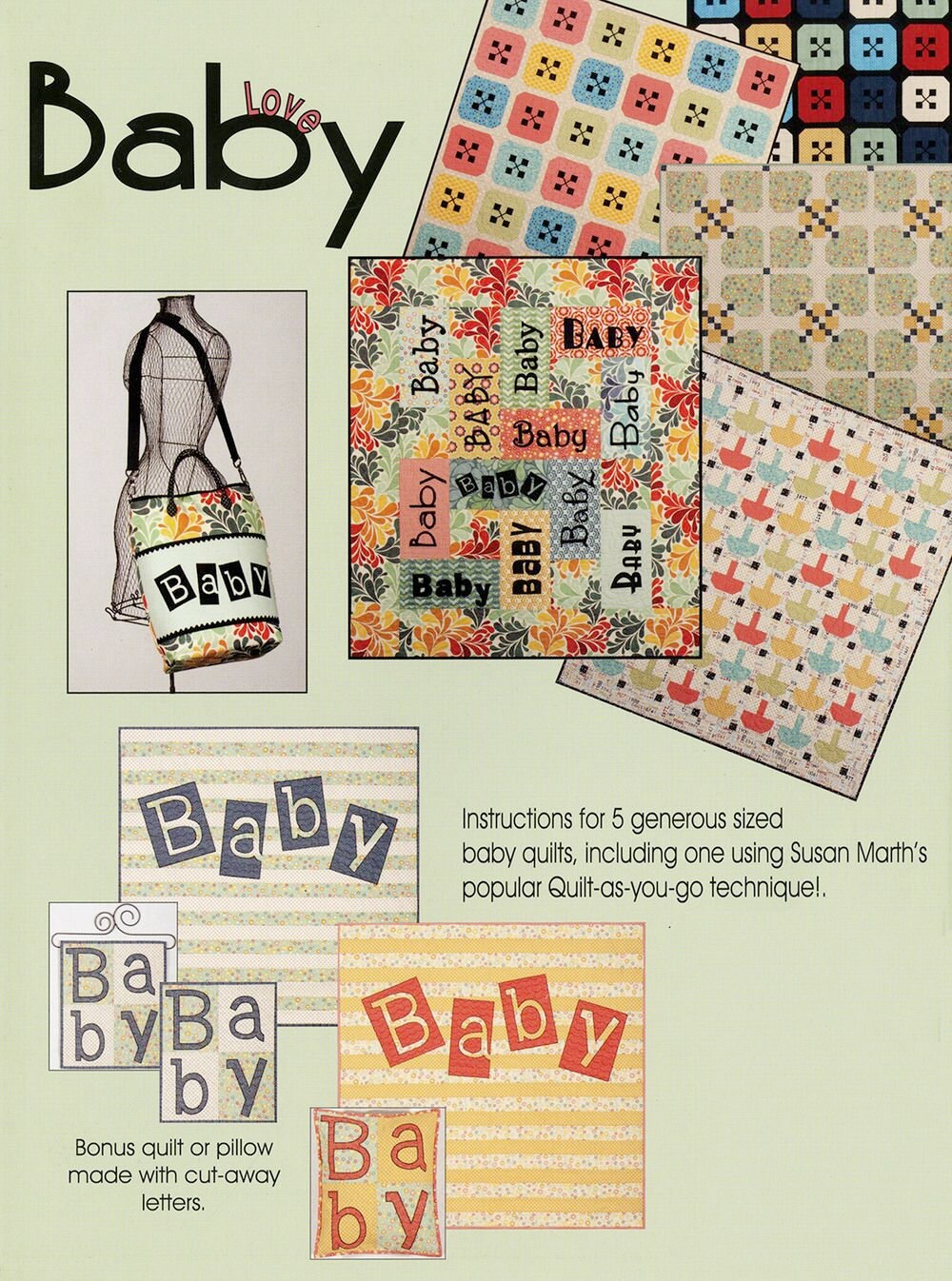 Baby Love Quilt Pattern Book by Susan Marth for Suzn Quilts