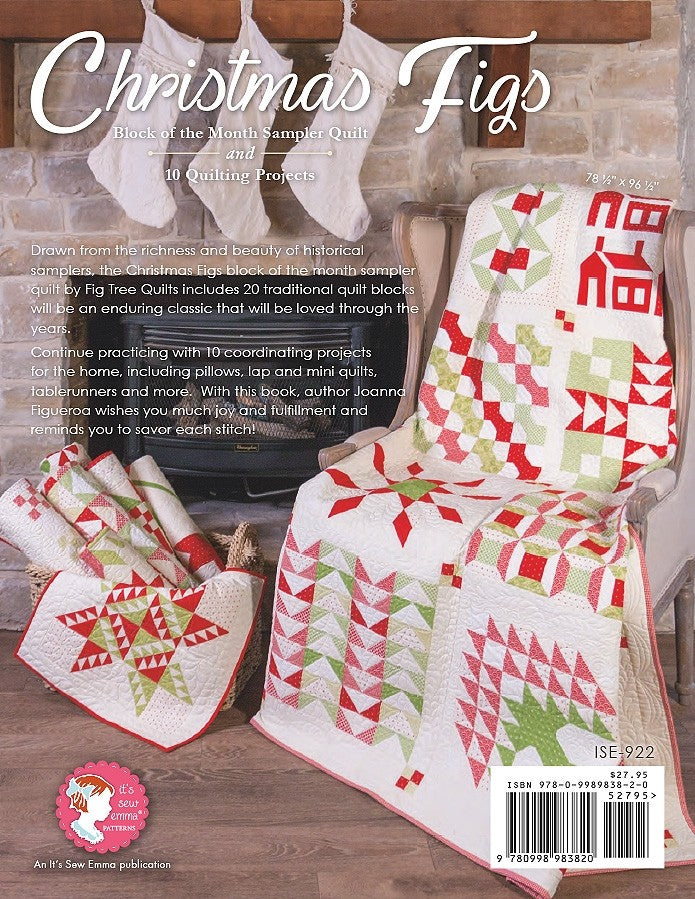 Christmas Figs Quilt Pattern Book by Joanna Figueroa for It's Sew Emma - Dings & Dents