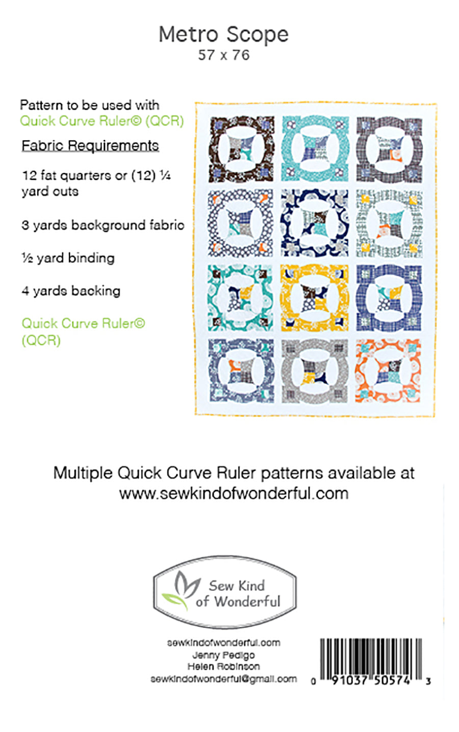 Metro Twist Quilt Pattern by Jenny Pedigo of Sew Kind of Wonderful