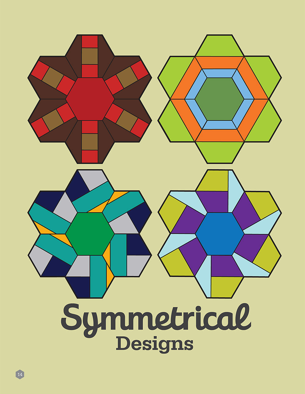 Pieced Hexies Deux Quilt Pattern Book by Mickey Depre for Kansas City Star Quilts