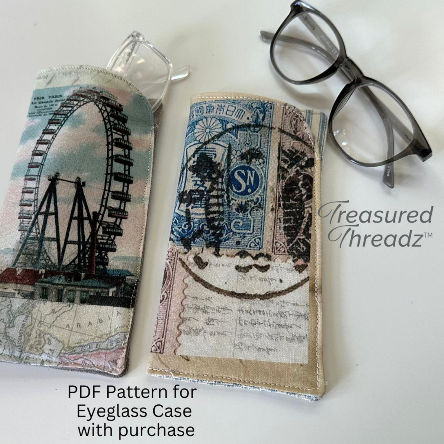 Around the World Collage Fabric Panel by Amy Barickman for Treasured Threadz