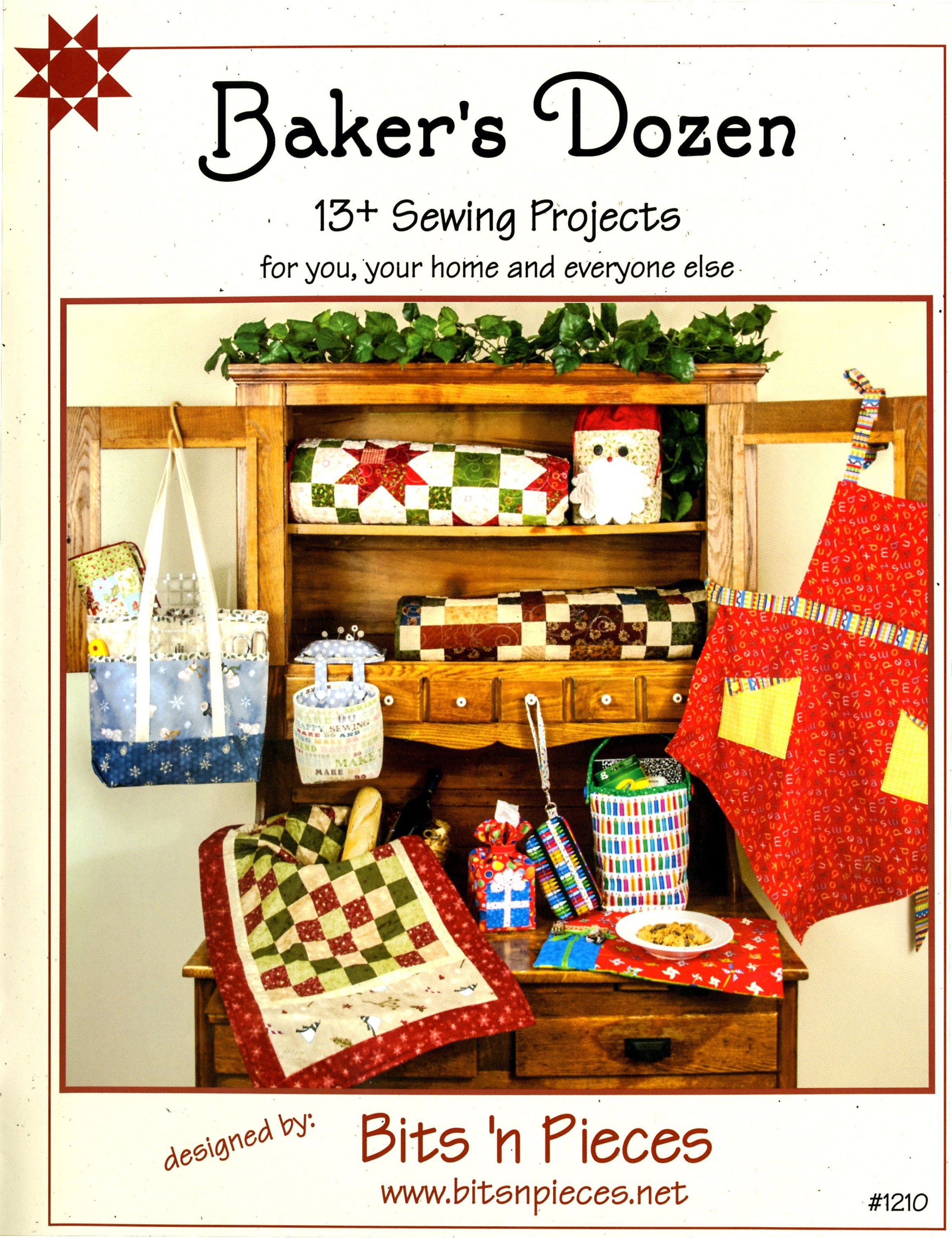 Baker's Dozen 1 Quilt Pattern Book by Julia H Hale for Bits 'n Pieces