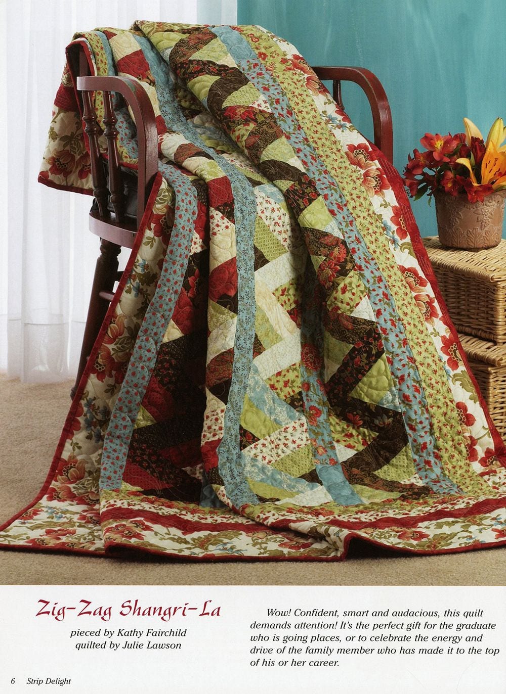 Strip Delight Quilt Pattern Book by Suzanne McNeill for Design Originals