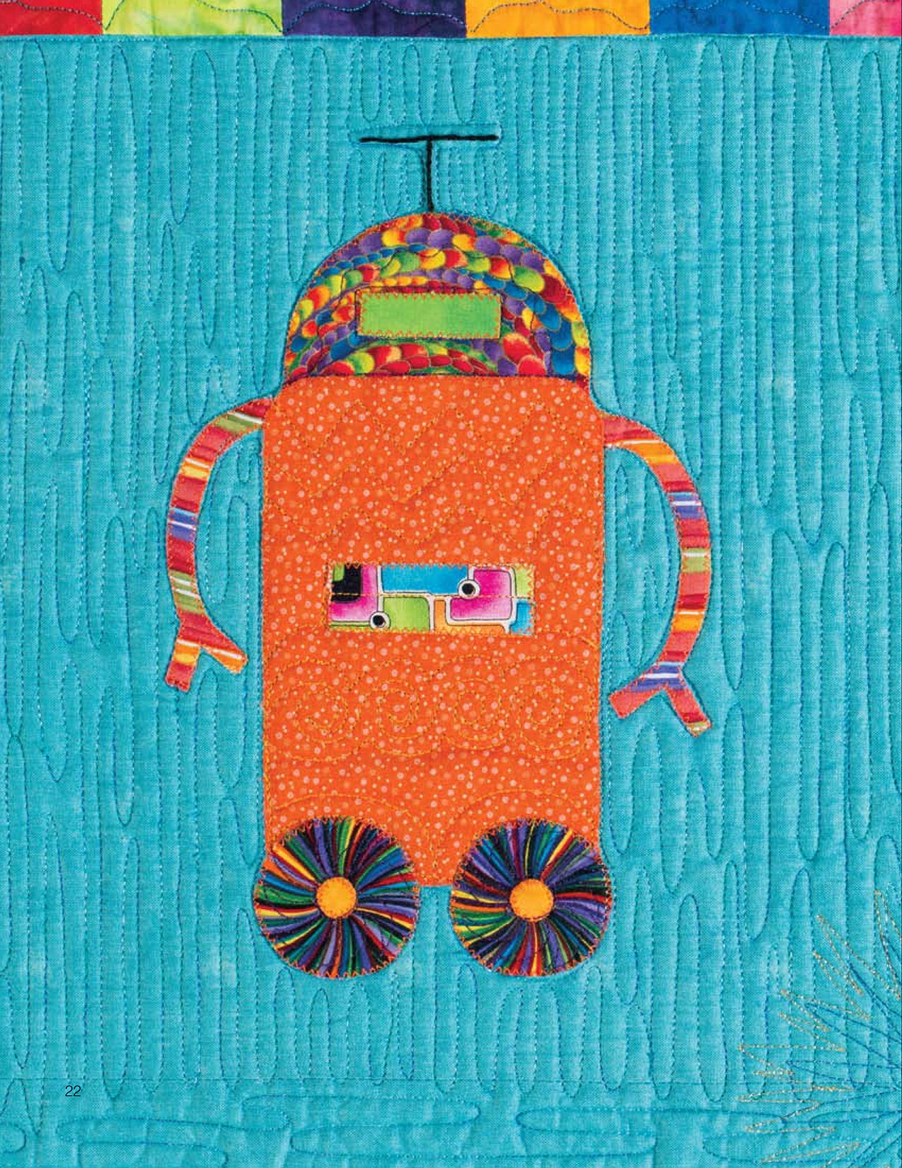 Robots In Space Quilt Pattern Book by Linda Frost for Kansas City Star Quilts